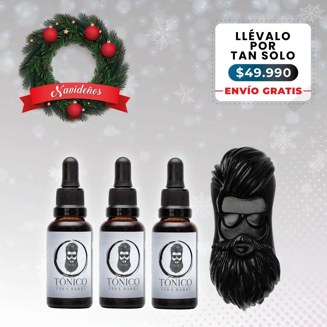 Tónico Para Barba x3 + Barba Jabón + Envío Gratis