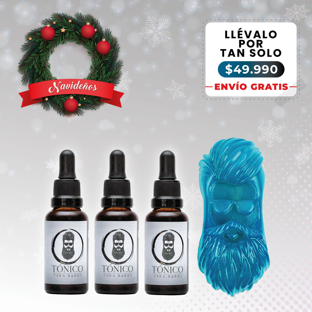 Tónico Para Barba x3 + Barba Jabón + Envío Gratis