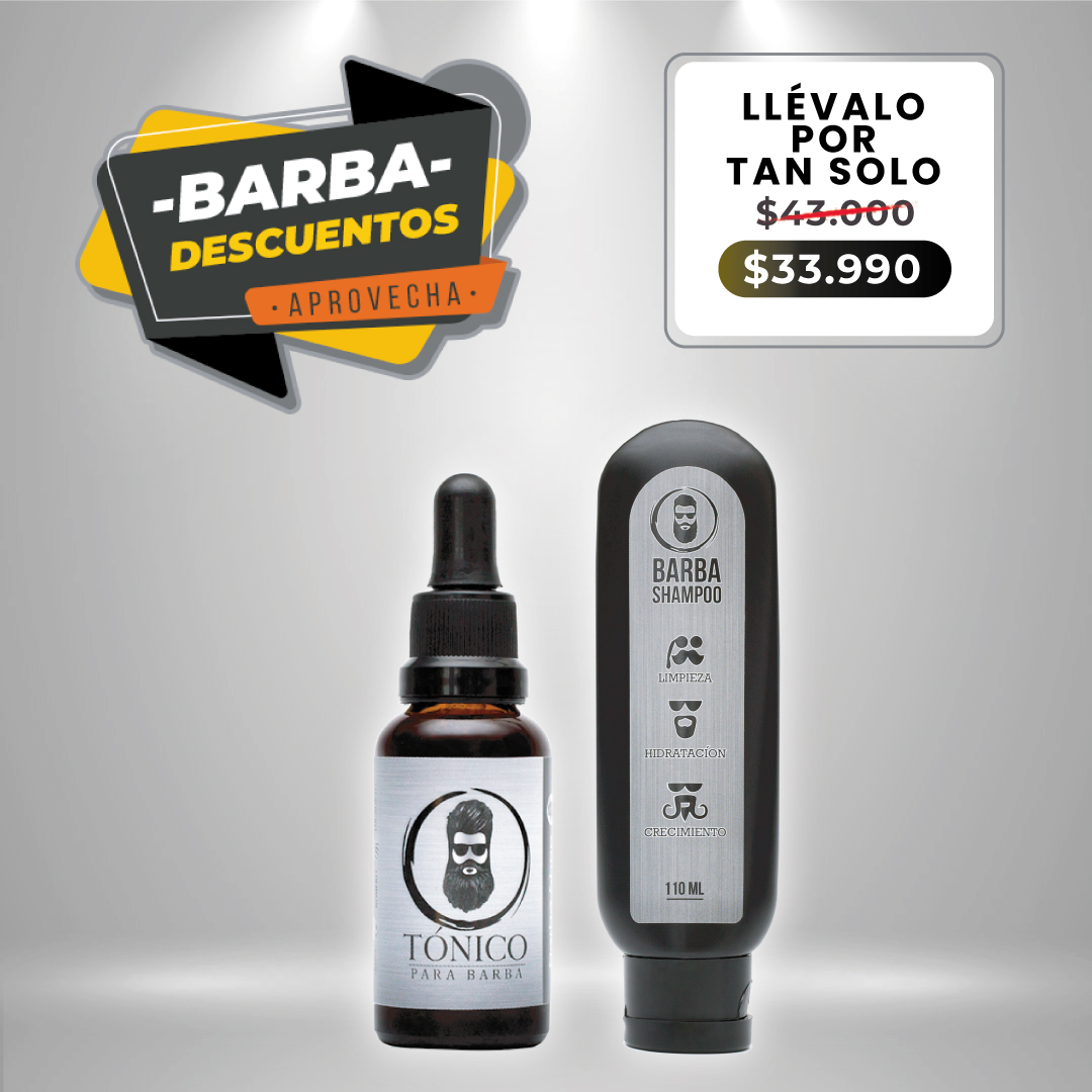 Tónico Para Barba + Barba Shampoo
