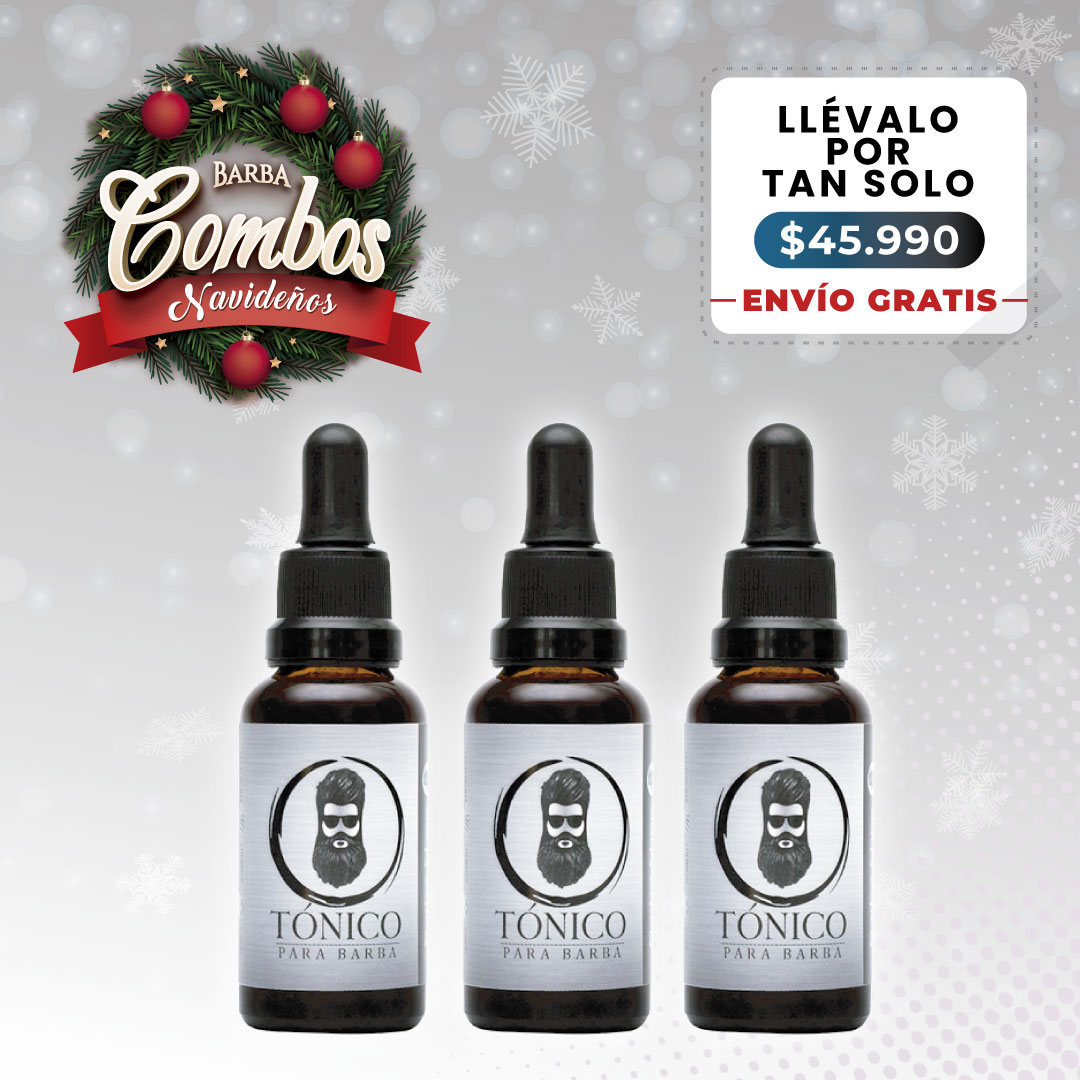 Tónico Para Barba x3 + Envío Gratis