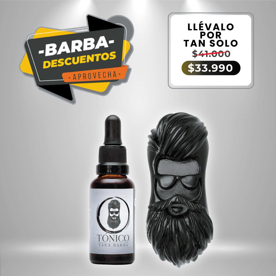 Tónico Para Barba + Barba Jabón + Envío Gratis