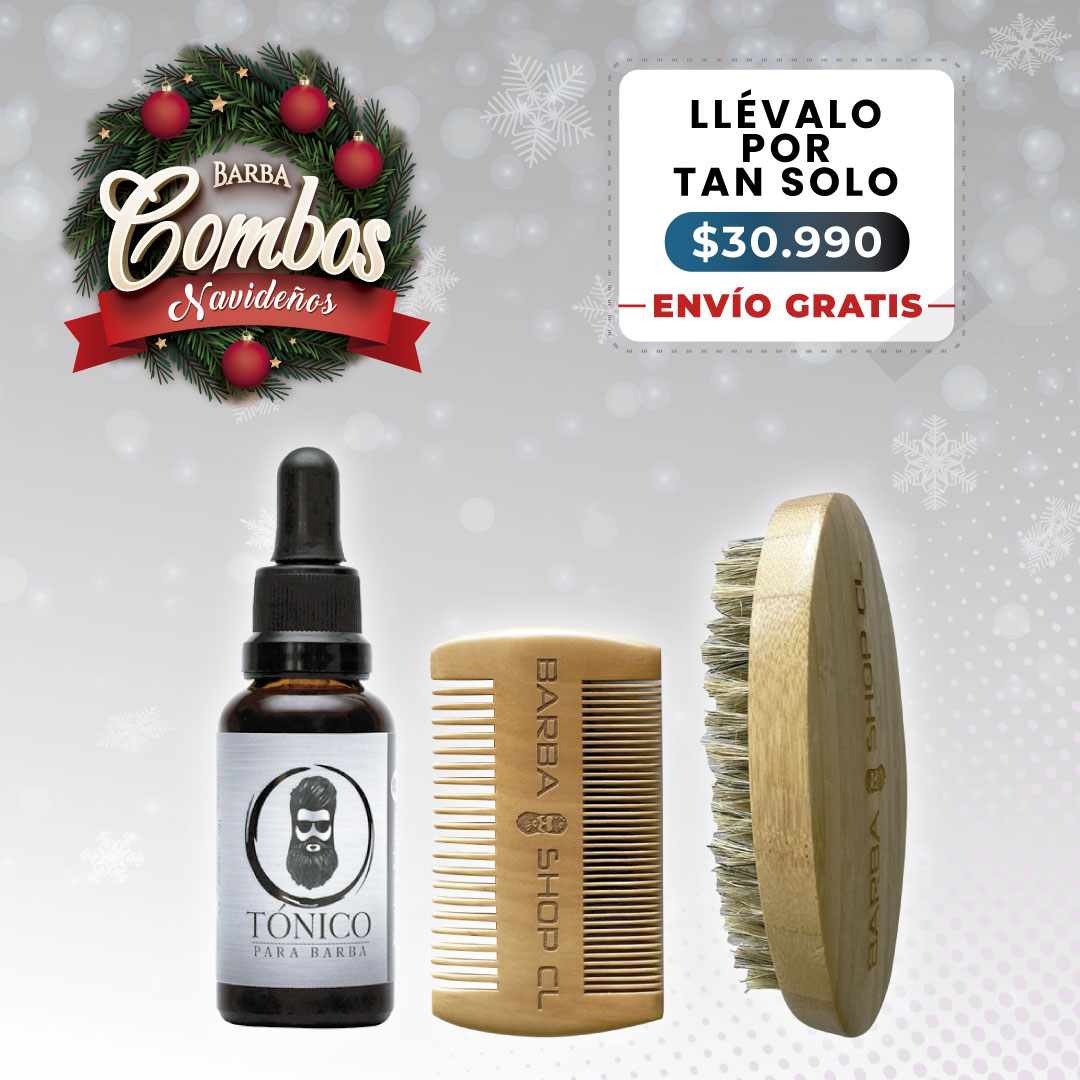 Tónico Para Barba + Peines Especializados + Envío Gratis