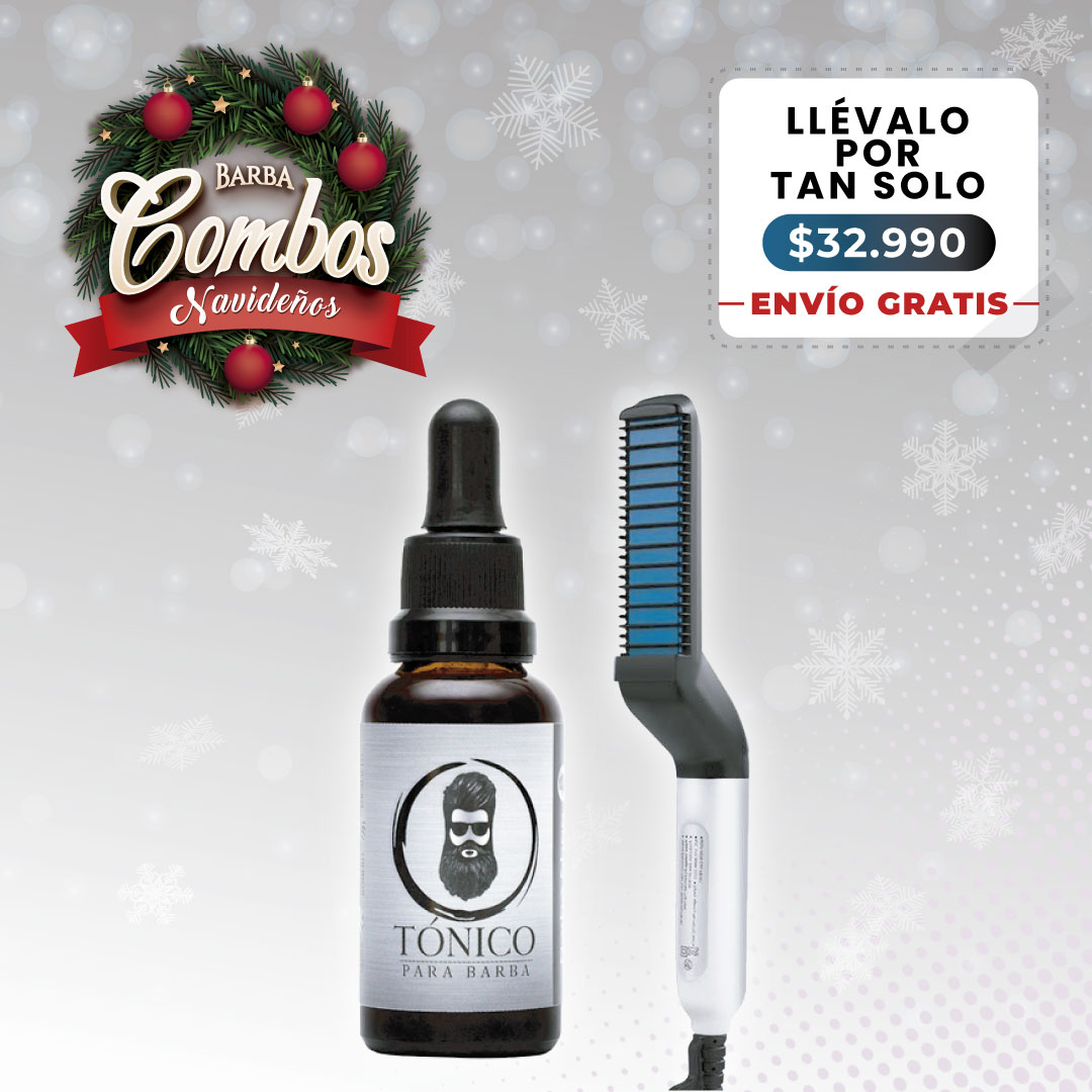 Tónico Para Barba + Plancha Para Barba + Envío Gratis