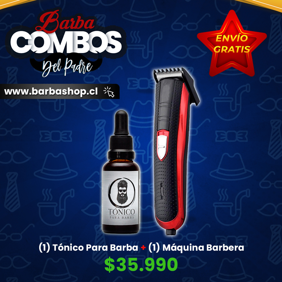 Tónico Para Barba + Máquina Barbera + Envío Gratis