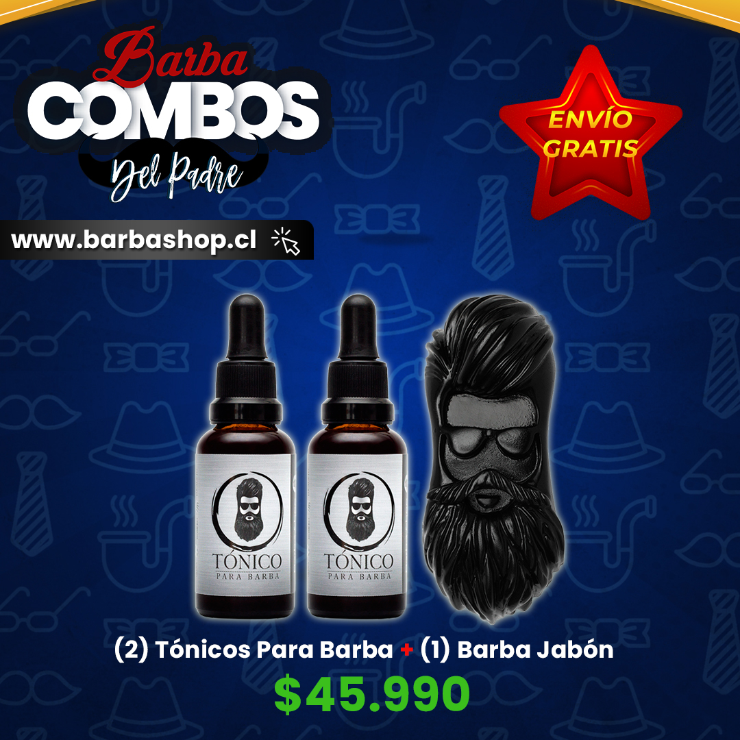 Tónico Para Barba x2 + Barba Jabón + Envío Gratis